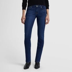 7 for all Mankind dark denim straight leg jeans 27 women's like new